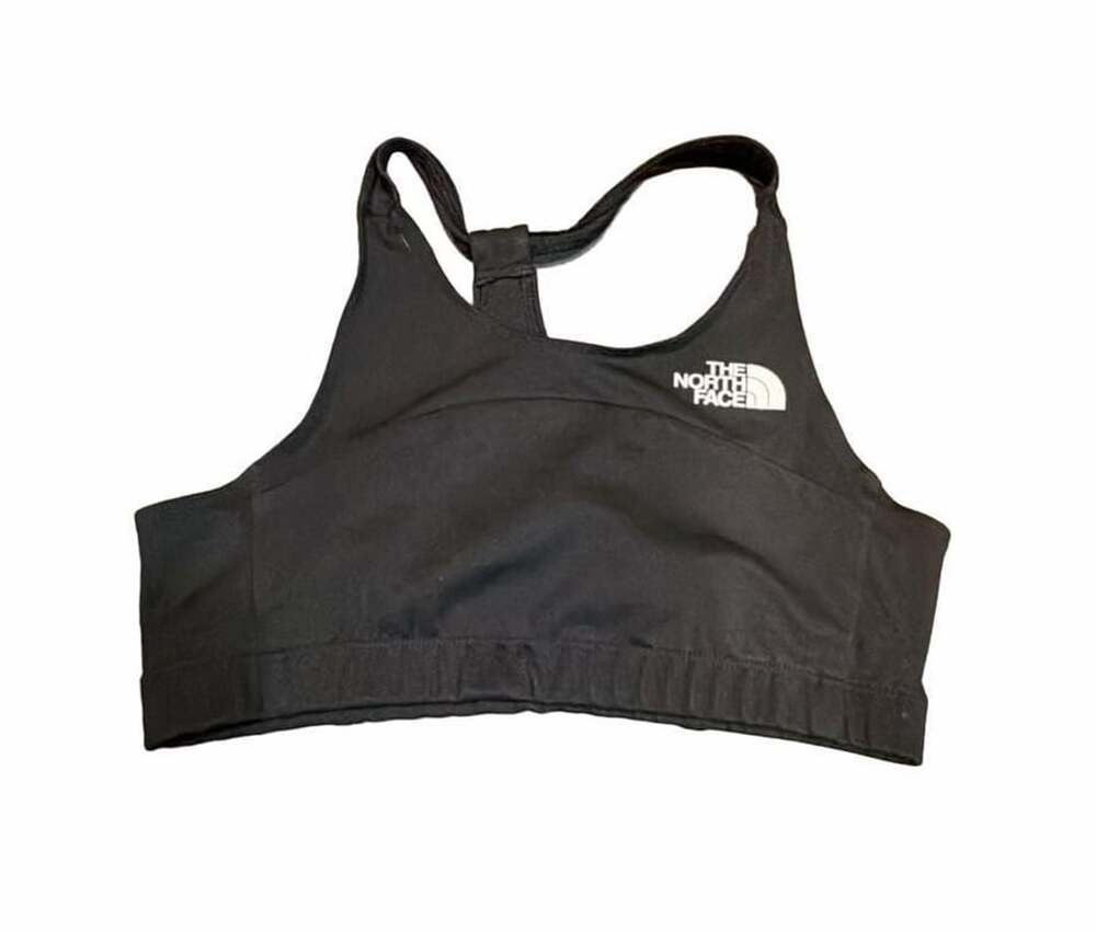 839 “Girls” The North Face Sports Bra Size L 12 Black Flashdry